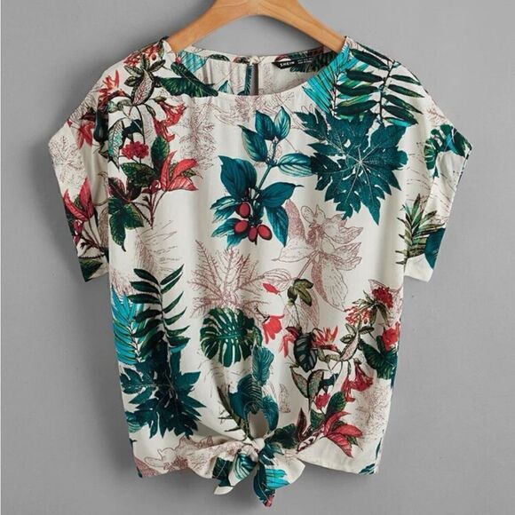 None Tops - Tie front top